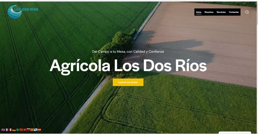 Captura de la web de Agrícola 2 Ríos