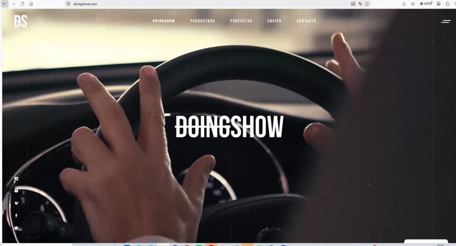 Captura de la web de Doing Show