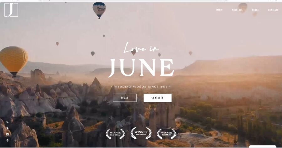 Captura de la web de Love in June