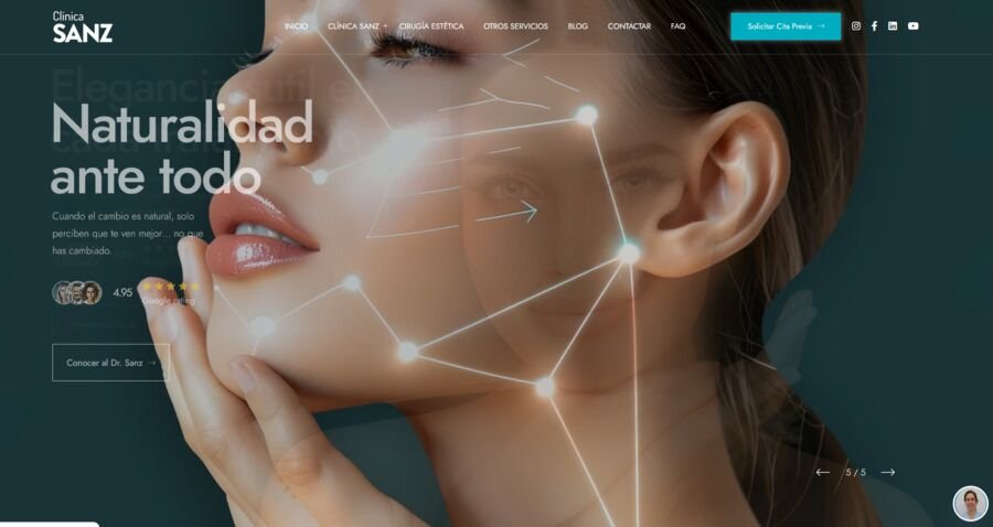 Web de Clínica Sanz